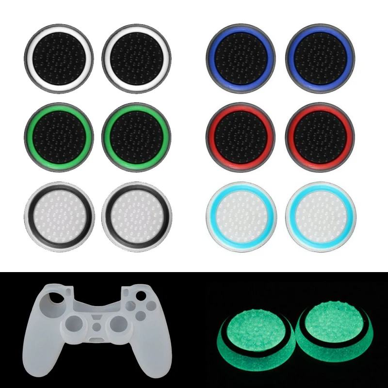 4PCS/10PCS Controller Thumb Stick Grip Joystick Cap Cover Analog For PS3 PS4 XBOX ONE Luminous Games Joysticks Accessories | Электроника