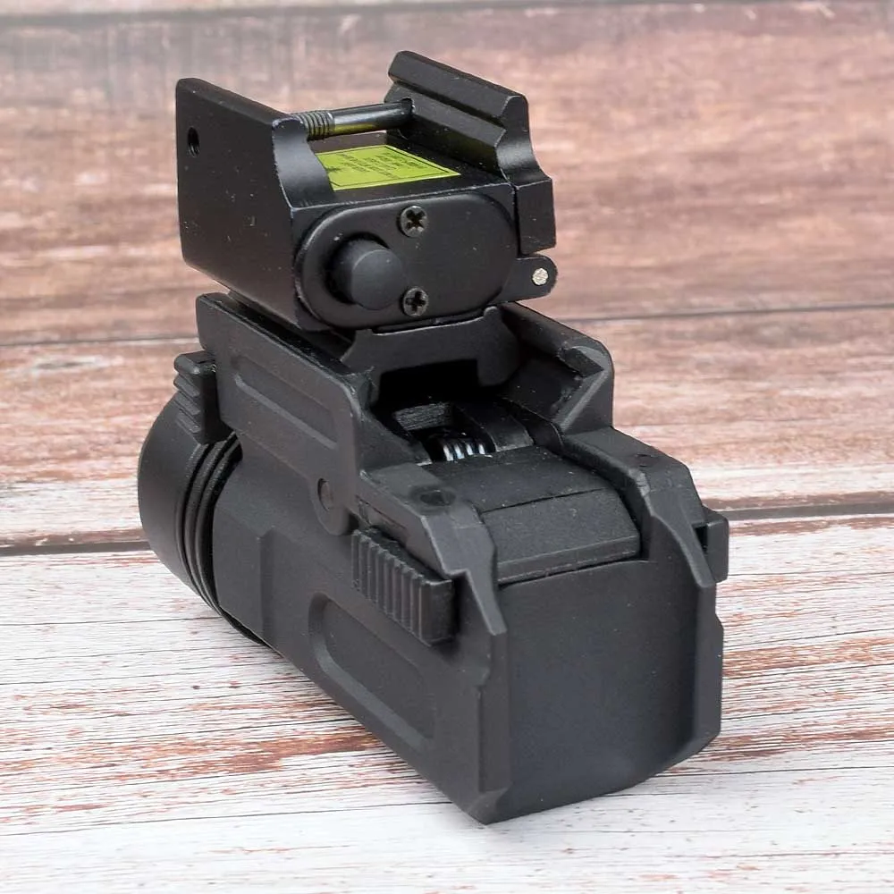 Red Dot Laser Sight Tactical Picatinny Weaver Rail Mount 20mm Pistol Gun Compact Torch Light LED Rifle Glock Gun Flash Light-1