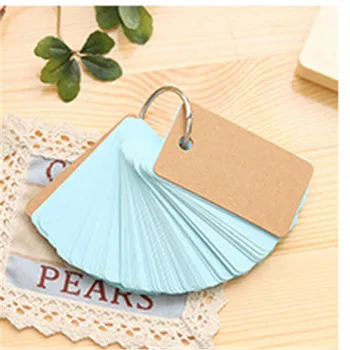 

Concise Lovely Mini Tear Notebook School Supply Flash Cards Notebook Binder Ring For Vocabulary Writing Reciting
