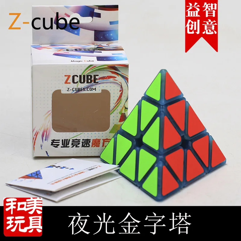Zcube 3x3x3, светящийся в темноте, волшебный куб, игрушка-головоломка световой Пирамида куб 3x3, Cubo Magico, Детская образовательная игрушка в подарок для детей; Детские шорты для мальчиков