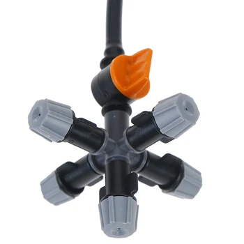 

Hanging anti drip misting nozzle cross Atomizing nozzle fog WATER SPRAY To greenhouse Drip irrigation 1set