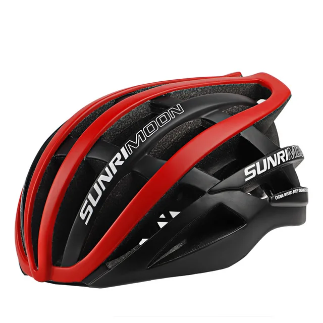 Универсальный шлем для горного и шоссейного велосипеда, двойной корпус, высокопрочный защитный шлем, вентиляция, Велосипедное оборудование, аксессуары - Цвет: red black