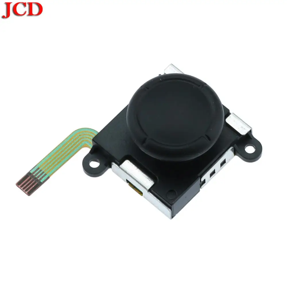 JCD черный 3D аналоговая Ручка Джойстик Кулисный джойстик сенсор модуль для переключателя NS контроллер Запчасти для ремонта DIY цветные кнопки