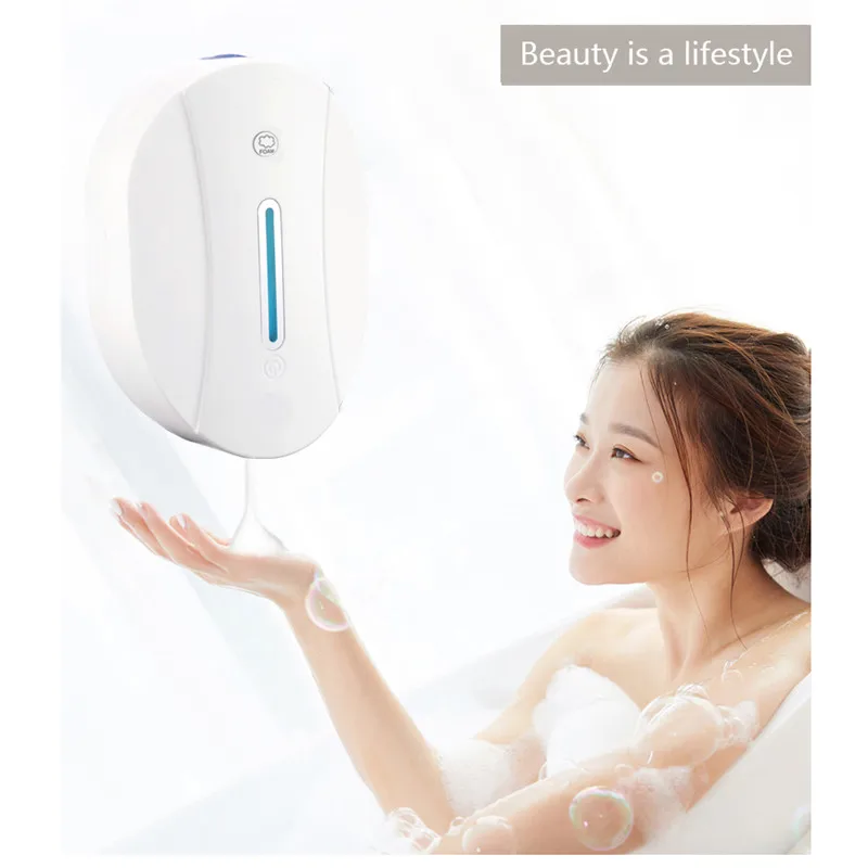 

Soap Dispenser 550ML Intelligent Automatic Liquid Alcohol Sensor Induction Foaming Hand Washing Device for Kitchen Bathroom