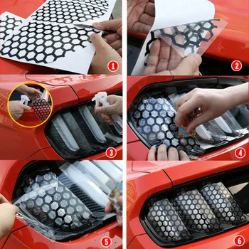

For Ford Stickers Mustang 2015-2019 Perfect Fit Easy Installation PVC Rear