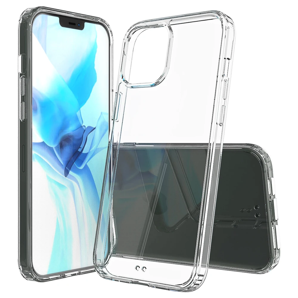 Акриловый прозрачный чехол-бампер для телефона iPhone 12 11 Pro Max X XS XR 8 7 Plus SE 2020
