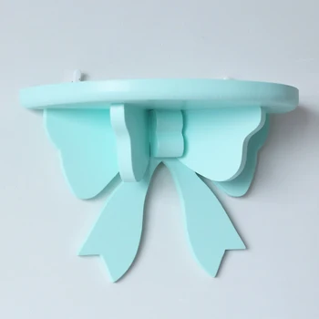 

1PC Wooden Bow Shelf Storage Rack For Household Baby Children Room Decoration Organizer Holder JJJSN11574