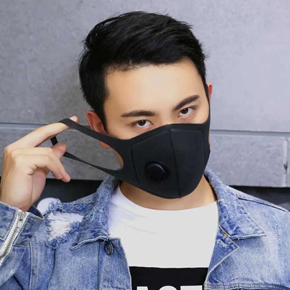 Pm2.5 с дыхательным клапаном маска пыли и тумана трехмерная мягкая маска из губки маска для взрослых детей
