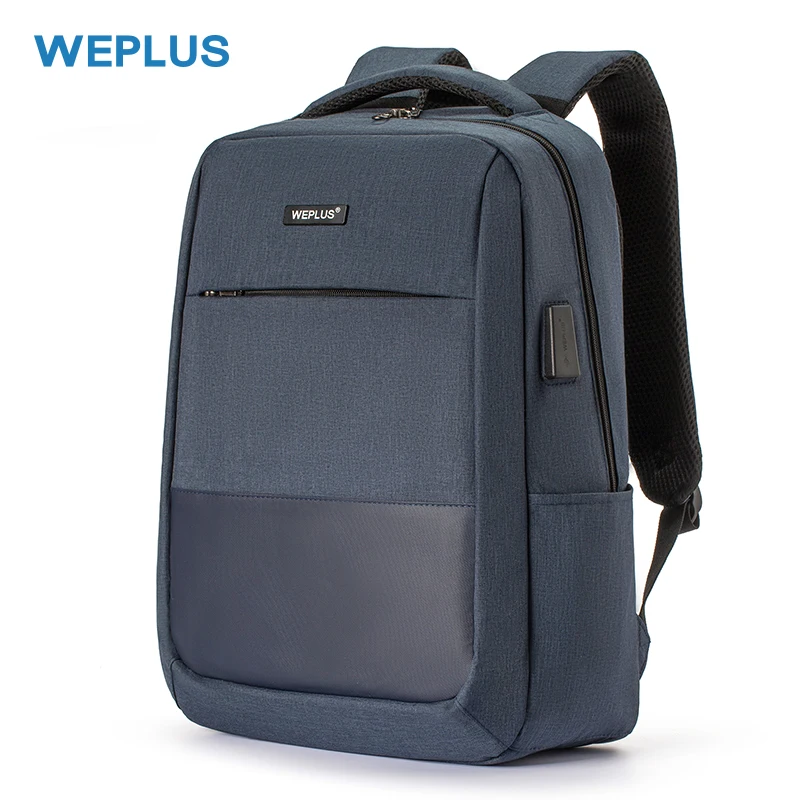 Рюкзак на заказ с логотипом вашего имени для женщин и мужчин, школьная Подарочная сумка для книг, 15,6 дюймов, рюкзаки для ноутбука, водонепроницаемый повседневный рюкзак для путешествий - Цвет: Navy Blue-wepluslogo