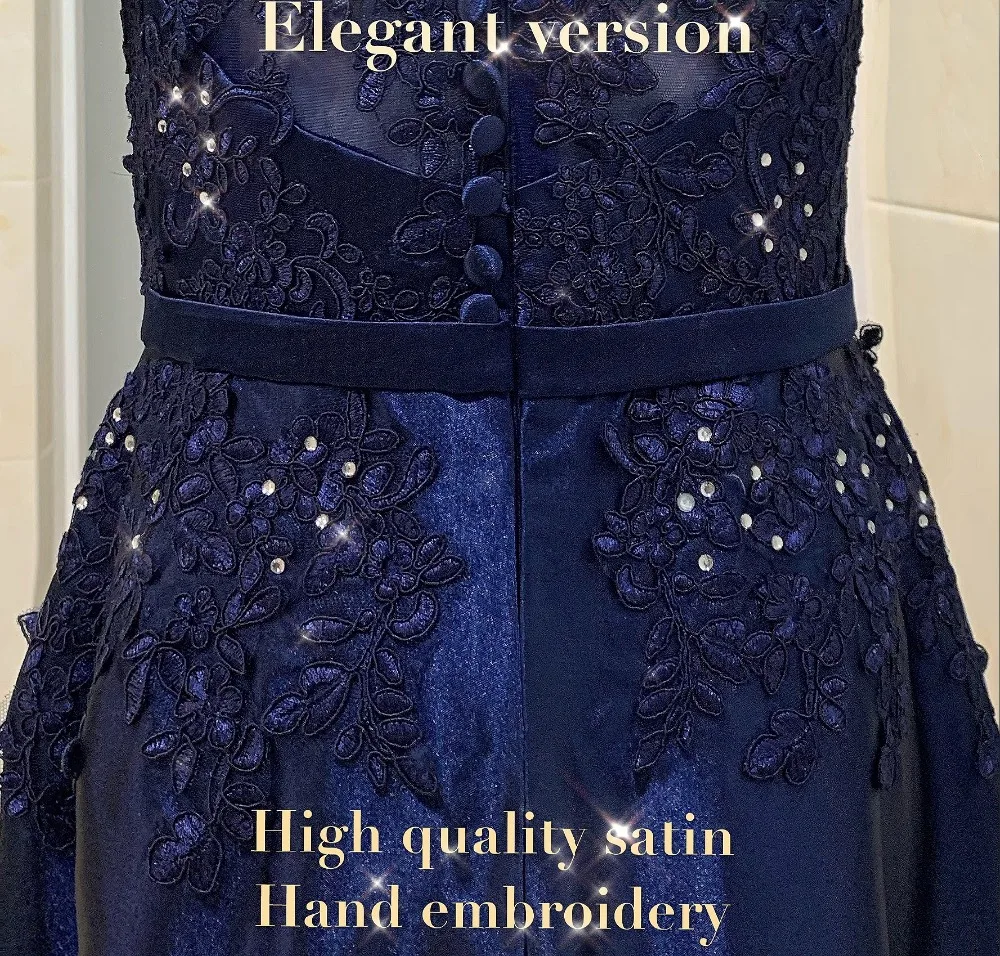 Royal Mother Of The Bride Dress A-line Satin Half Sleeves Appliques Long Evening Prom Mother Dress For Wedding Banquet Ceremony