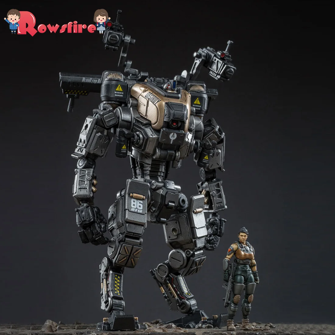 

DIY Removable Mecha Model Soldier Model Construction Toy with High Degree of Reduction Silver Black