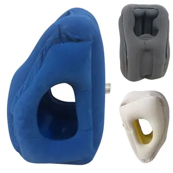 

Inflatable Air Pillow Portable Travel Pillow Air Bolster Frontal Comfortable Sleep Plane Car Soft Cushion Trip Foldable Pillow