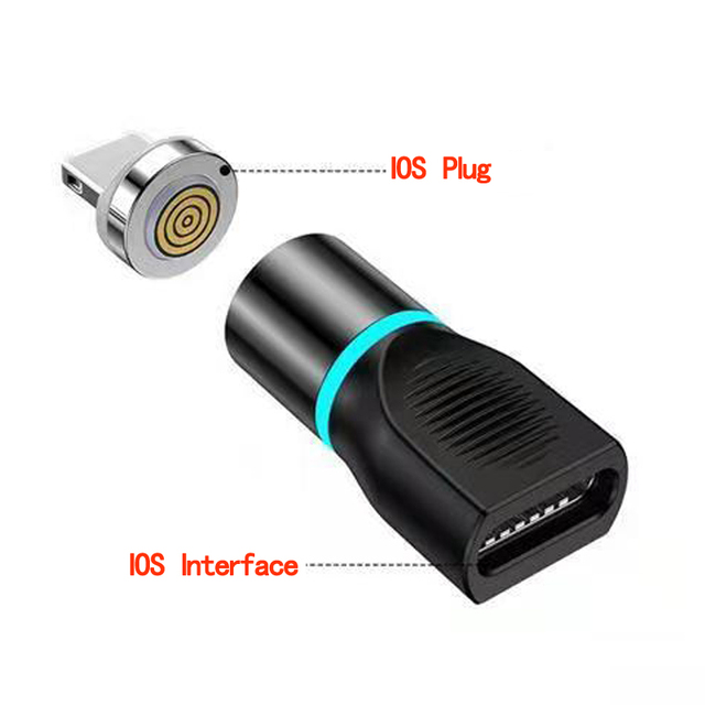 Cable Plug Micro USB Type C Cable For iPhone 13 Converter Magnet Charger Adapter Charging Connector For Xiaomi Mi Redmi