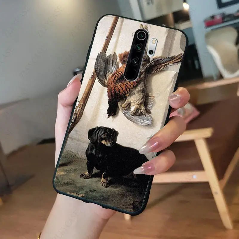 Hunting Dog Black Soft Shell Phone Cover for redmi note8pro note7 note5 note6pro 7A 8A 8 note9s Note 8t note9pro Coque Shell 