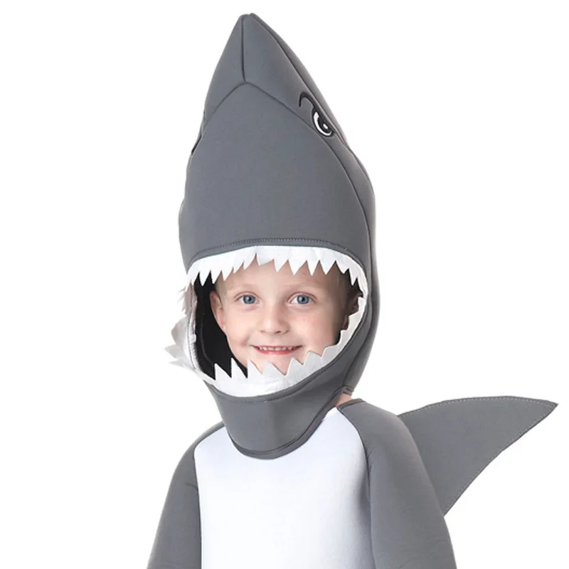 Girls Boys Halloween Cosplay Costumes Kids Animals Shark Jumpsuits Children Carnival Party Stage Performance Role Play Outfit Girls Boys Halloween Cosplay Costumes Kids Animals Shark Jumpsuits Children Carnival Party Stage Performance Role Play Outfit