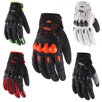 

Outdoors bicycle gloves carbon fiber protective shell men's long finger motorcycle gloves mountain bike gloves Racing Gloves