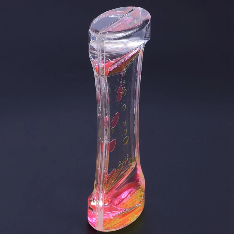 Жидкий таймер Bubble Motion Drop таймер для сенсорной игры визуальный Bubble Gravity желтый+ розовый красный и магнит срезанная игрушка Магнитный деревянный Fo