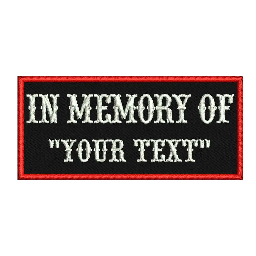 מותאם אישית בזיכרון של שם טלאי רקמת טקסט עם ברזל על ו-וו גיבוי עבור בגדים אספקה