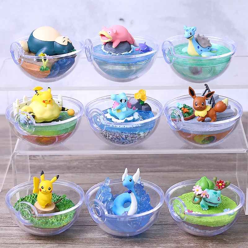 Аниме монстр, Бульбазавр, Lapras Бульбазавр, чармандер, генгар, Snorlax запдоса, Umbreon Террариум Коллекция Рисунок игрушки куклы 6 шт./компл