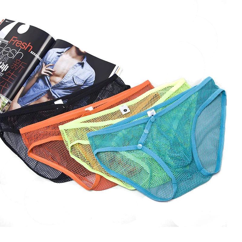MENSSEXI сетки Танга Хомбре Гей сексуальное мужское нижнее белье трусы Cueca Transparente Homem