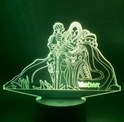 Model 5 Cataclysm фигурки для игр Sylvanas Windrunner фигурка акриловая Коллекционная модель игрушка светодиодный 3D светильник лампе подарок 11,11 сделка - Испускаемый цвет: Model 5