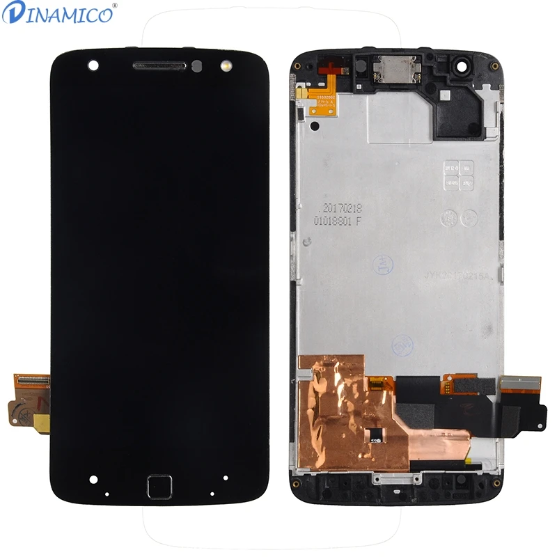 Dinamico акция для Moto Z Force Lcd кодирующий преобразователь сенсорного экрана в сборе с рамкой для Motorola Z Force Droid display