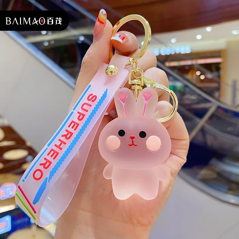 Брелок Кролик, Fashion Keychain Bunny, Key Chain Bunny Rabbit