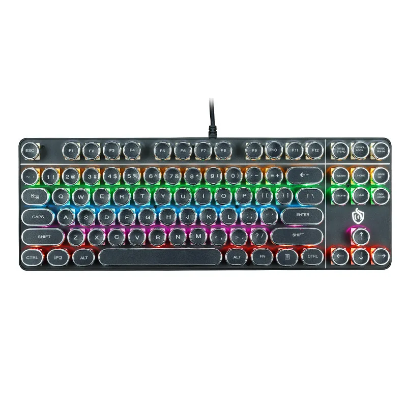 

AliExpress EBay Amazon US Still E 917 Punk Mechanical Keyboard 87 Key Gaming Keyboard Office Keyboard