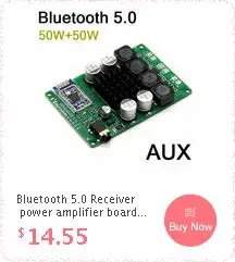 TPA3116 Bluetooth 5,0 Hi-Fi стерео цифровой усилитель мощности аудио плата 50 Вт+ 50 Вт стерео усилитель AUX с регулировкой громкости для dc 12 В 24 В
