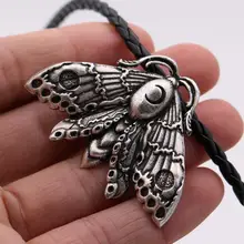 Wiccan полумесяц на мотыльке Бабочка Насекомое кулон Wicca мужские ювелирные изделия панк ожерелье