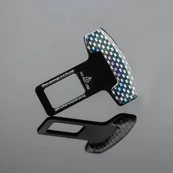 

Universal Carbon Fiber Car Safety Seat Belt Buckle Alarm Stopper Clip Clamp Extender Car Seat Tool Auto Interior Accessories