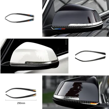 

For BMW F30 F34 3 Series Carbon Fiber Rear View Mirror Anti-rub Strips Car Styling Anti-collision Stickers Exterior Decoration