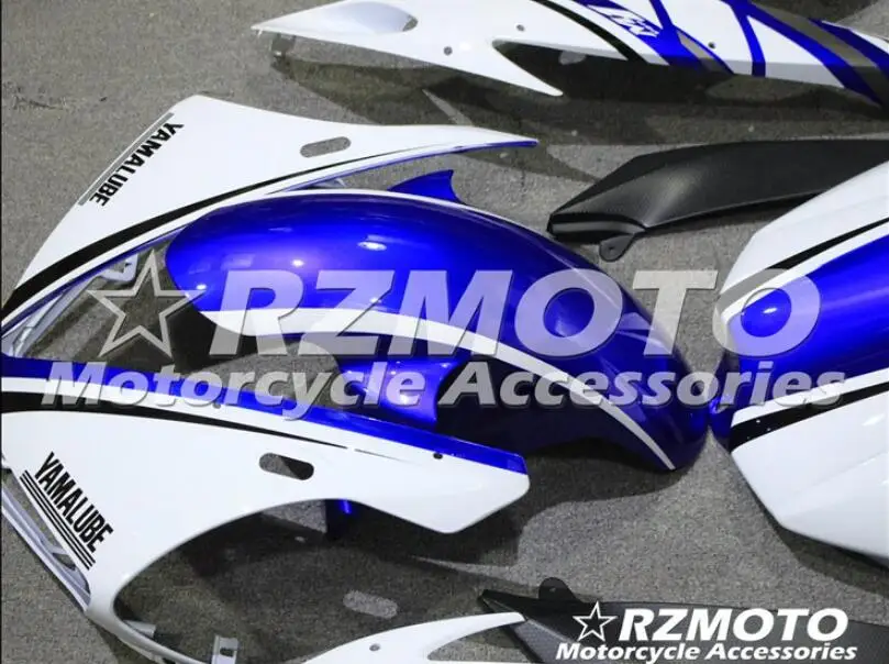 ABS Литье Мотоцикл Обтекатели наборы Подходит для Yamaha YZF-1000-R1 2004 2005 2006 04 05 06 обтекатель кузова Комплект синий белый