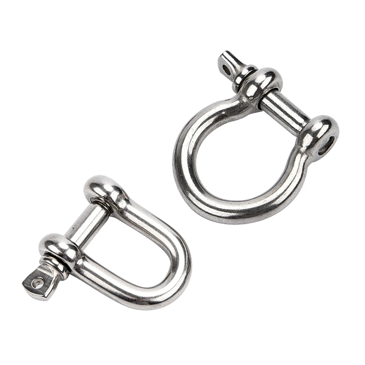 Manille En Acier Inoxydable 316 - 2 Pièces - Charge 198 Lbs (90 Kg) - Pour Marine, Camping, Accastillage