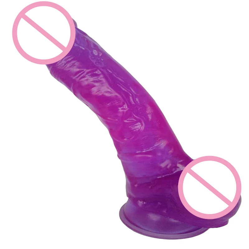 9.44 Inch Purple Giant Dildo Realistic Balls Extreme Big Flexible Penis Super Huge PVC Dick with Strong Suction Cup for Women | Красота и