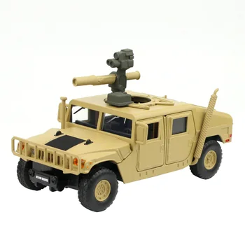 

1:32 Car Model Scale Military Model Toy Armed Forces Hummer H1 SUV Sound Light Diecast Metal Pull Back Toy for Kids Boys Gift N1