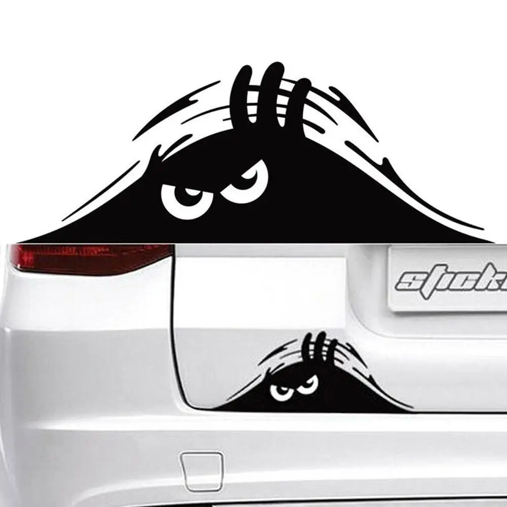 

Waterproof Self-adhesive Car Sticker Scratch Cover Decal Auto Decoration Funny Peeking 3D Big Eyes Sticker Car Styling 19cm*8cm