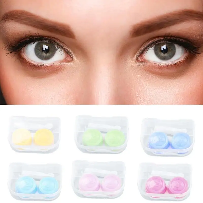 

1 Set Contact Lens Storage Case Environmental Protection Durable PP Contact Lenses Box for Eyes Portable Travel Kit