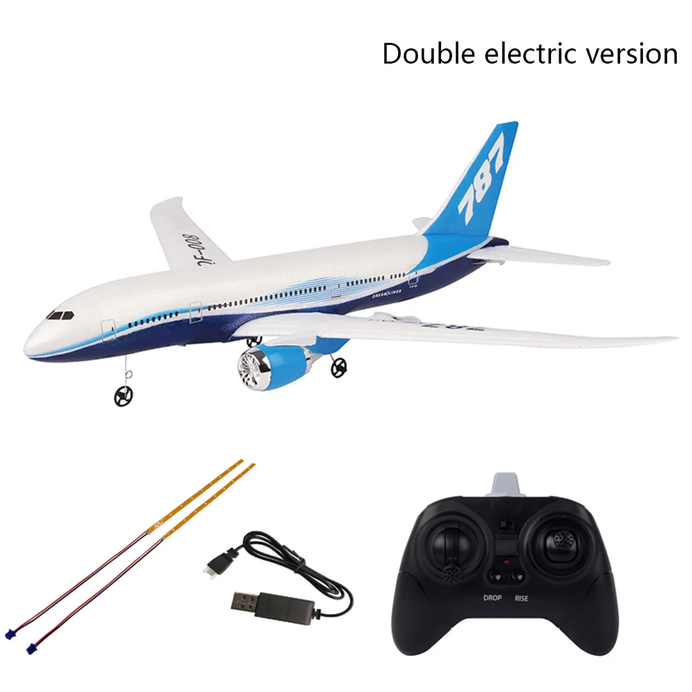 

QF008-Boeing 787 RC Airplane 2.4GHz Gift Fixed Wing DIY RTF Scale Aeromodelling Easy Control Wingspan Simulation 3CH Toys Mini