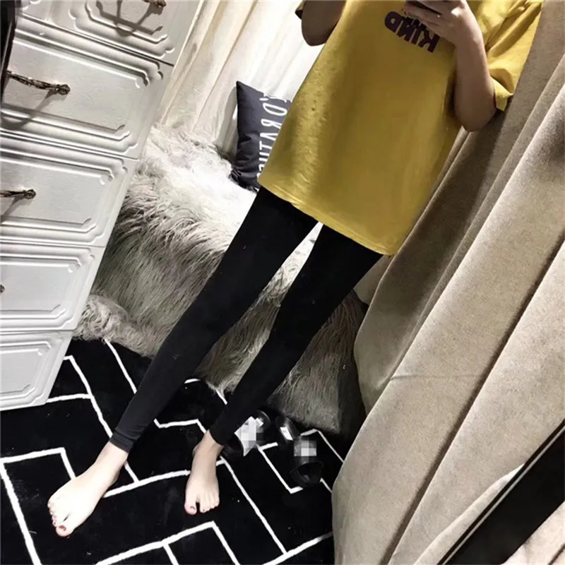 2020 Summer New Ice Silk Leggings Women Sun- Cool Cool Pants Stretch Was Thin And Breathable Nine Points Pants F5A126
