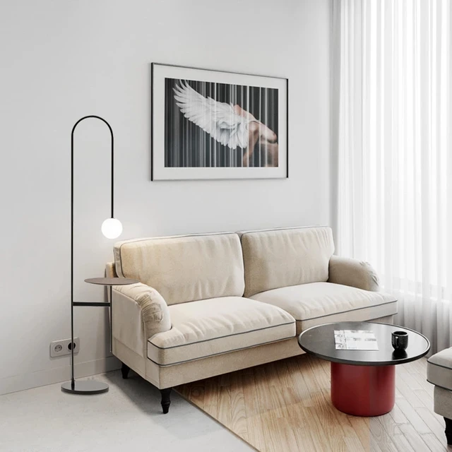 Фото nordic простой современный светодиодный торшер для спальни лампы
