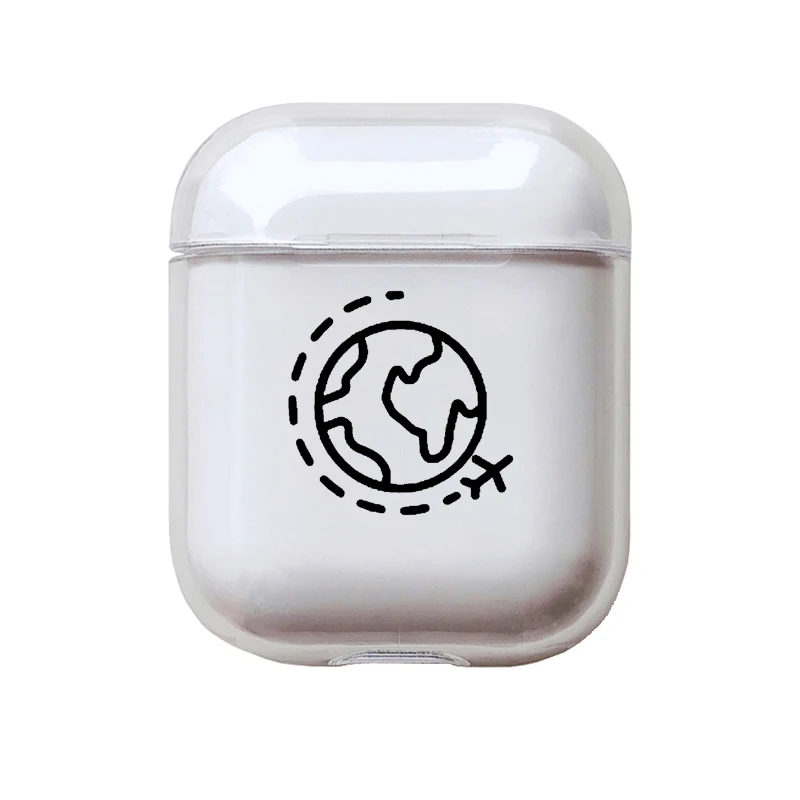I201070 Мягкий силиконовый милый чехол для наушников Apple airpods, Роскошный чехол для путешествий, Прозрачный чехол для Airpods, аксессуары для наушников - Color: I201070