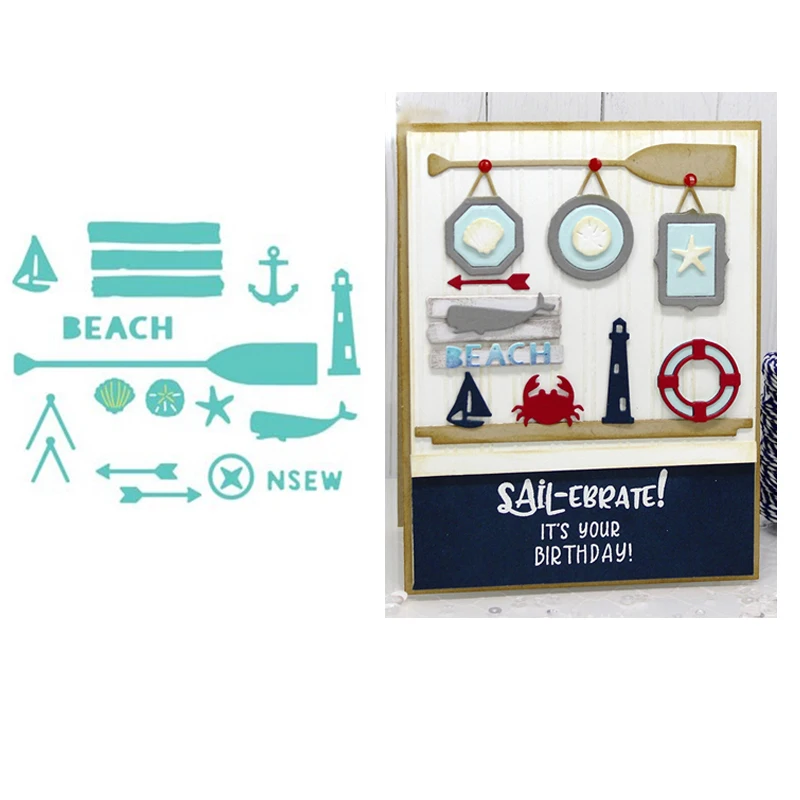 Набор металлических трафаретов для скрапбукинга фотоальбома|Вырубные штампы| |