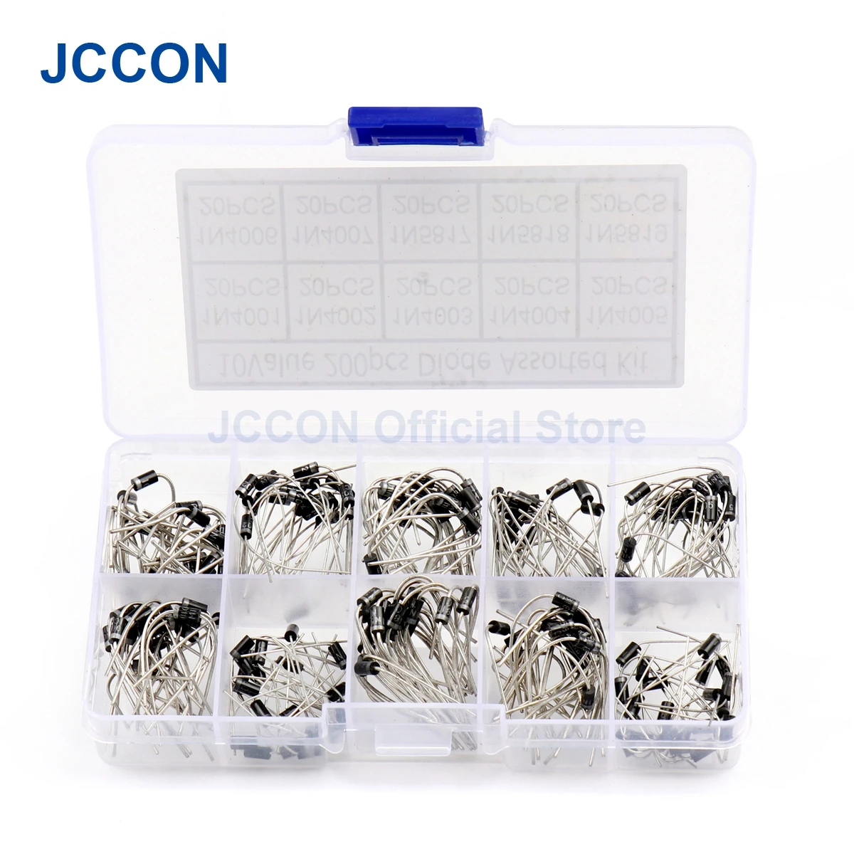 200Pcs DIP Diode Schnelle Schalt Schottky Diode Kit 1N4001 1N4002 1N4003 IN5817 IN5818 IN5819 10 Werte x 20Pcs = 200Pcs – Detail 14