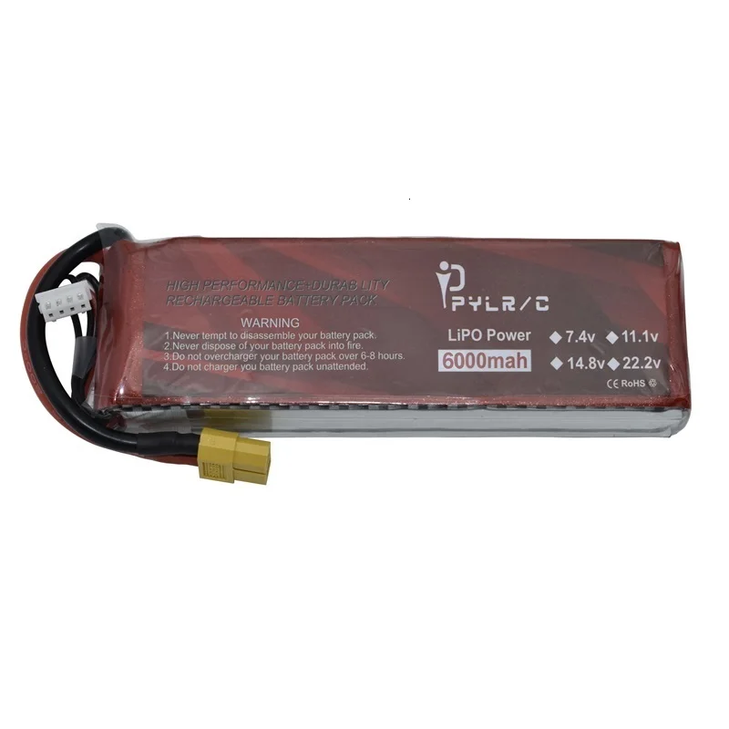 Высокая скорость 14,8 v 6000mAh Lipo батарея для RC вертолетов части 4S литиевая батарея 14,8 v 50C RC автомобили беспилотные самолеты батарея T/XT60