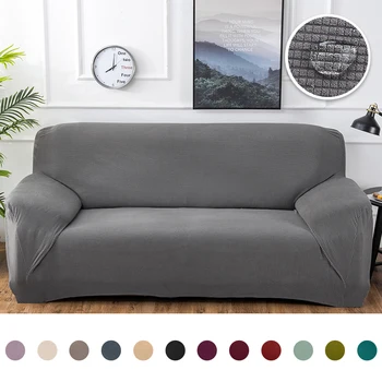 

1/2/3/4seater Velvet Sofa Covers Knitted Corn Kernel Regular Sofa Cover Bedroom Solid Sectional Sofa Cover Elastic Couch Cover