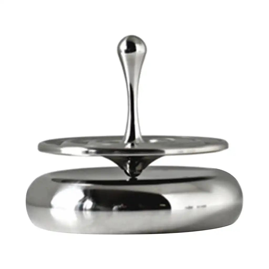 silver spinning top