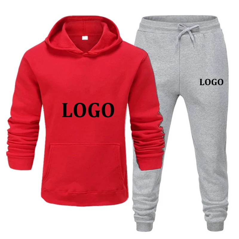 2021Autumn Winter Custom Logo Text Men and Women Tracksuit Jogging Sportswear Set Fahion Printed Women Hoodies Pants Suit
