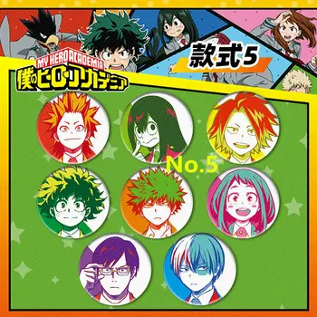 

Anime Manga My Hero Academia Badges Pins Buttons Backpack Decorate