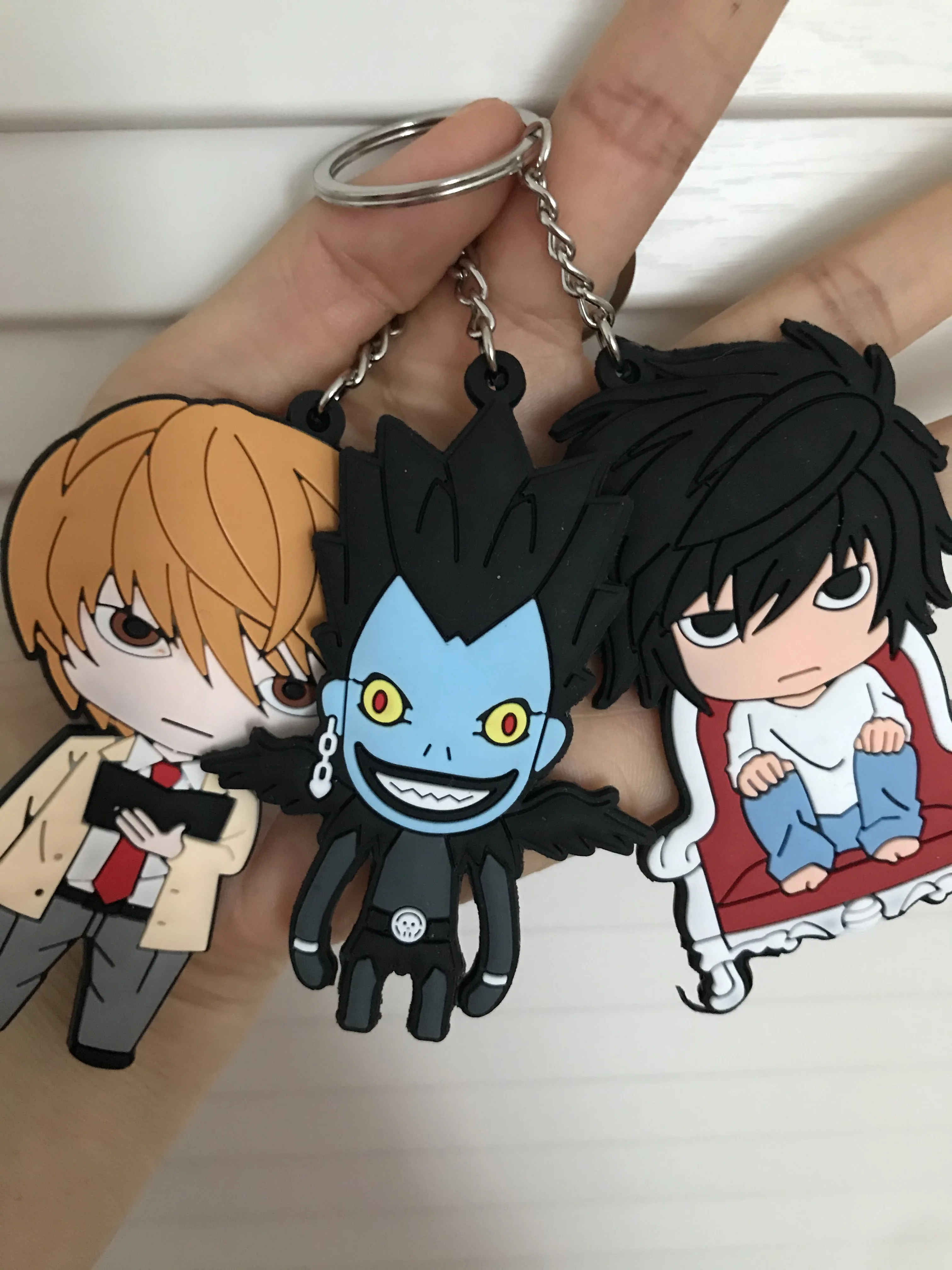 Аниме брелок Death note Lawliet пластиковые брелоки chaveiro для ключей камадо Tanjirou Косплэй